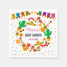 Colorful Fiesta Mexican Culture Cactus Baby Shower