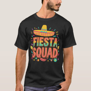 Colorful Fiesta Squad Cinco de Mayo Style T-Shirt