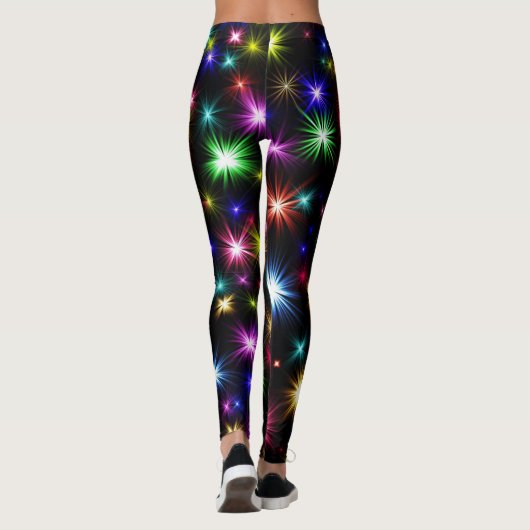 Colorful Fire Works Leggings (Rückseite)