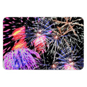 Colorful Fireworks Display Fourth of July Schlauch Magnet (Horizontal)