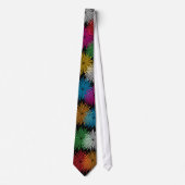 Colorful fireworks display party neck tie krawatte (Vorderseite)