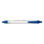 Colorful First Grade Teacher Pen with Custom Name Kugelschreiber (Rückseite)