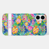 Colorful Fish Monogrammed Case-Mate iPhone Hülle (Rückseite (Horizontal))
