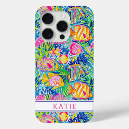 Colorful Fish Monogrammed Case-Mate iPhone Hülle