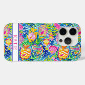Colorful Fish Monogrammed Case-Mate iPhone Hülle (Rückseite (Horizontal))