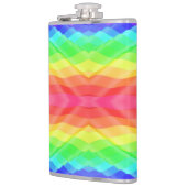 Colorful flask with abstract rainbow pattern flachmann (Links)