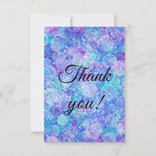 Colorful Flat Thank You Card Dankeskarte (Vorderseite)