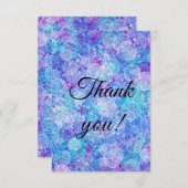 Colorful Flat Thank You Card Dankeskarte (Vorne/Hinten)