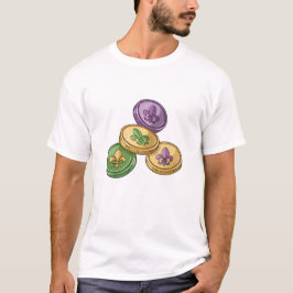 Colorful Fleur-de-Lis Coins T-Shirt