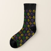 Colorful fleur-de-lis seamless pattern socken (Links - Außen)