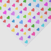 Colorful Flirty Hearts in an Elegant Pattern Seidenpapier (Detail)
