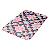 Colorful Floral Abstract Badematte (Schrägansicht)