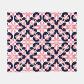 Colorful Floral Abstract Fleecedecke (Vorderseite (Horizontal))