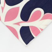 Colorful Floral Abstract Fleecedecke (Ecke)