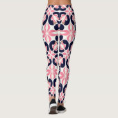 Colorful Floral Abstract Leggings (Rückseite)