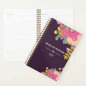 Colorful Floral Bouquet Name Planner Planer (Anzeige)