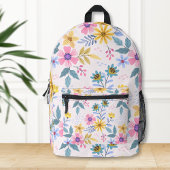 Colorful floral design backpack bedruckter rucksack