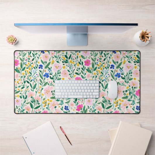 Colorful Floral Desk Mat Schreibtischunterlage (Büro 1)