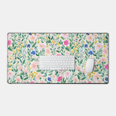 Colorful Floral Desk Mat Schreibtischunterlage (Tastatur & Maus)