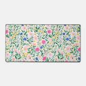 Colorful Floral Desk Mat Schreibtischunterlage (Vorderseite)