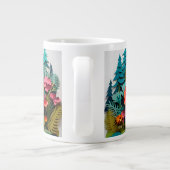"Colorful floral Garden Coffee Tasse" Jumbo-Tasse (Rückseite)