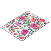 colorful floral garden illustration seamless patte notizblock (Linke Seite)