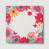 Colorful Floral Graduation Party  Gästebuch (Rückseite)