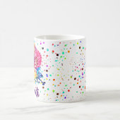 Colorful floral lizard personalized coffee mug kaffeetasse (Mittel)