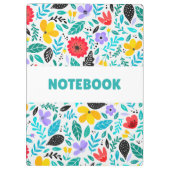 Colorful Floral Notebook – Minimalist Flower Klemmbrett (Rückseite)