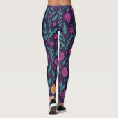 Colorful Floral Pattern Leggings – Vibrant Botanic (Rückseite)