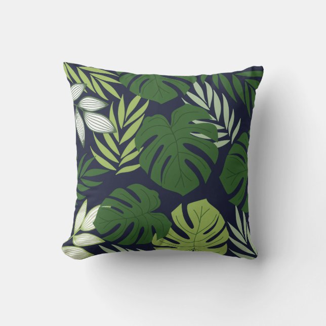 Colorful Floral Pattern Pillow Kissen (Vorderseite)