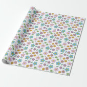 Colorful floral print geschenkpapier (Ungerollt)