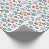 Colorful floral print geschenkpapier (Ecke)