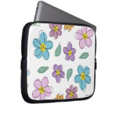 Colorful floral print laptopschutzhülle (Vorne Rechts)