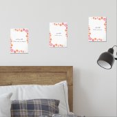 Colorful Floral Ramadan Wall Art – Dua Print  Set  (Schlafzimmer)