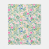 Colorful Floral Wildflower Fleecedecke (Vorderseite)