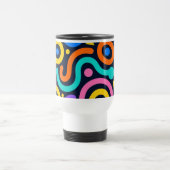 Colorful Flow World Mug Reisebecher (Mittel)