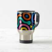 Colorful Flow World Mug Reisebecher (VorderseiteRechts)
