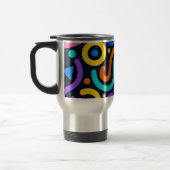 Colorful Flow World Mug Reisebecher (Links)