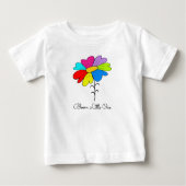 Colorful flower baby t-shirt (Vorderseite)