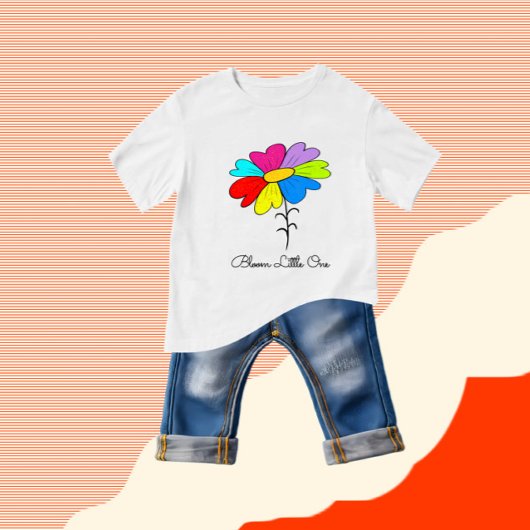 Colorful flower baby t-shirt