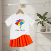 Colorful flower baby t-shirt