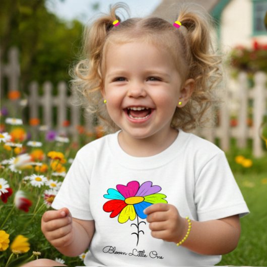 Colorful flower baby t-shirt