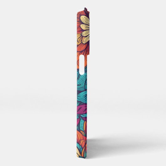 Colorful Flower Iphone Case Hülle (Rechte Seite)