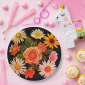 Colorful flower paper plates pappteller (Party)