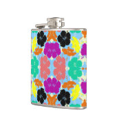 Colorful flowers patterns design flachmann (Links)