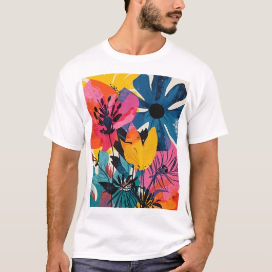 Colorful flowers T-Shirt (Vorderseite)