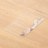 Colorful Flowers, Wildflowers, Boho, Confirmation Acryleinladungen (Ablage )