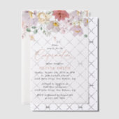 Colorful Flowers, Wildflowers, Boho, Confirmation Pergament Einladungen (Versetzt (Einladung))