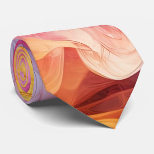 Colorful Fluid Art Neck Tie Krawatte